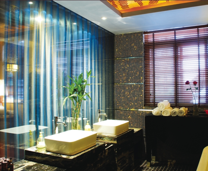 水之夢(mèng)休閑酒店窗簾工程案例 水之夢(mèng)休閑酒店窗簾工程案例