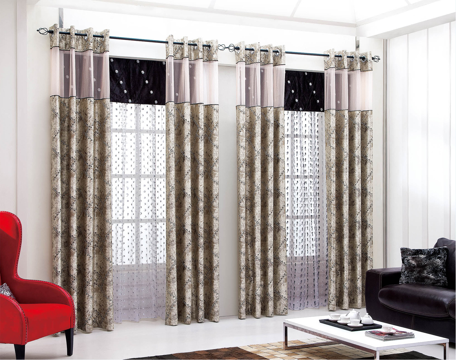 現(xiàn)代簡約風格窗簾 現(xiàn)代簡約風格窗簾